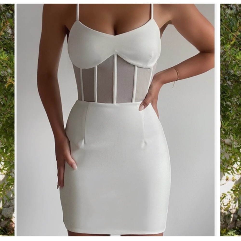Jaus white mini dress